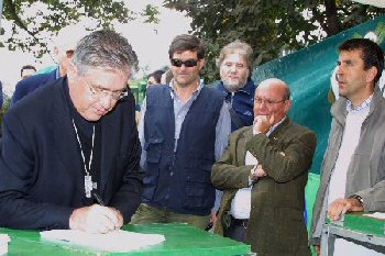 Firma di Mons. Andrich, Vescovo di Belluno